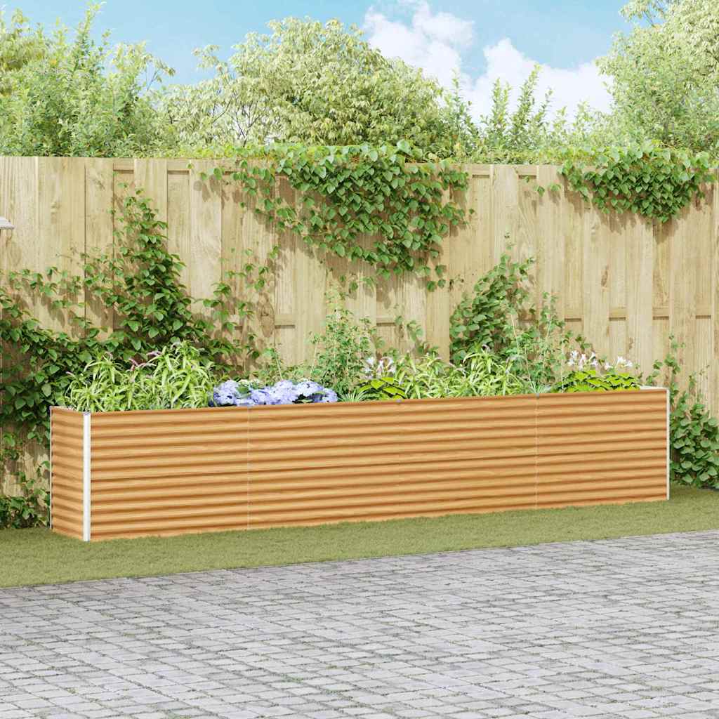 Jardinière surélevée Vidaxl 390 x 50 x 68 cm acier galvanisé