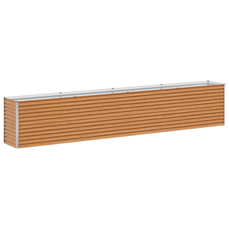 Jardinière surélevée Vidaxl 390 x 50 x 68 cm acier galvanisé