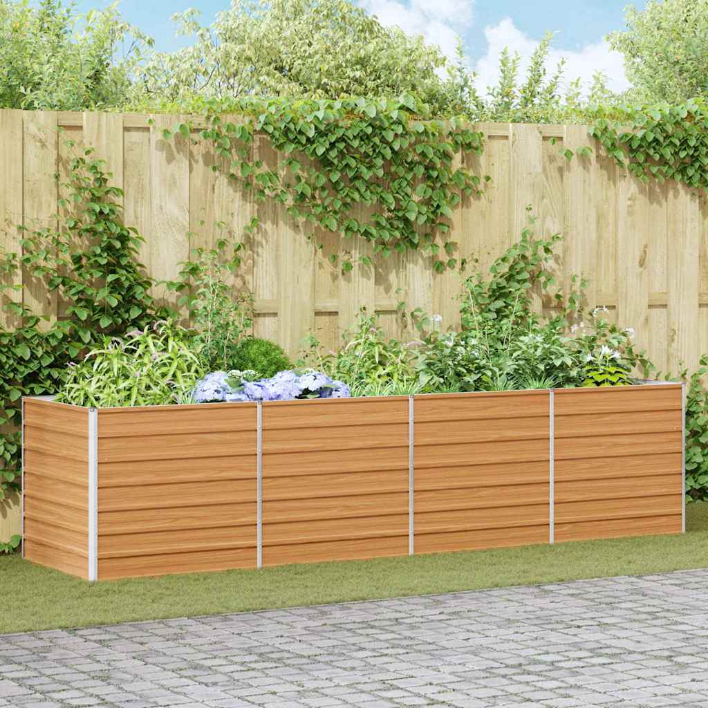Jardinière surélevée Vidaxx marron clair 320 x 80 x 77 cm