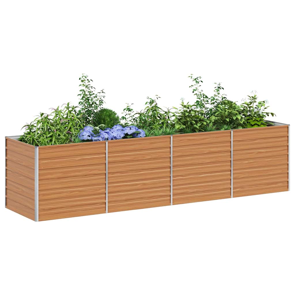 Jardinière surélevée Vidaxx marron clair 320 x 80 x 77 cm