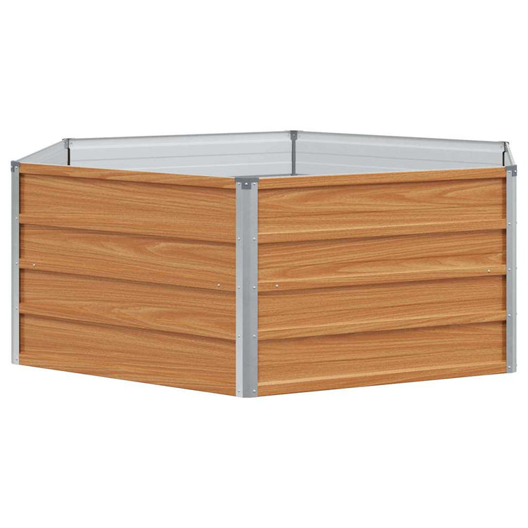 Vidaxx parterre de jardin surélevé aspect bois 129 x 129 x 45 cm