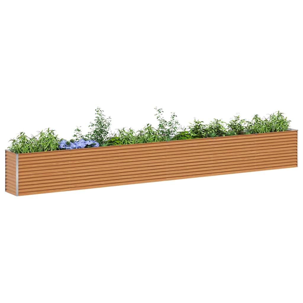 Jardinière surélevée Vidaxl 582 x 50 x 68 cm acier galvanisé