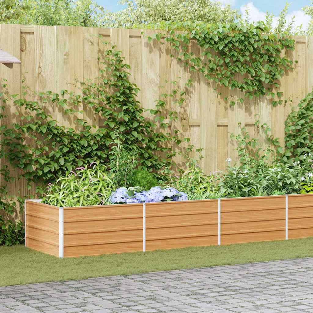 Jardinière surélevée Vidaxx marron clair 480 x 80 x 45 cm
