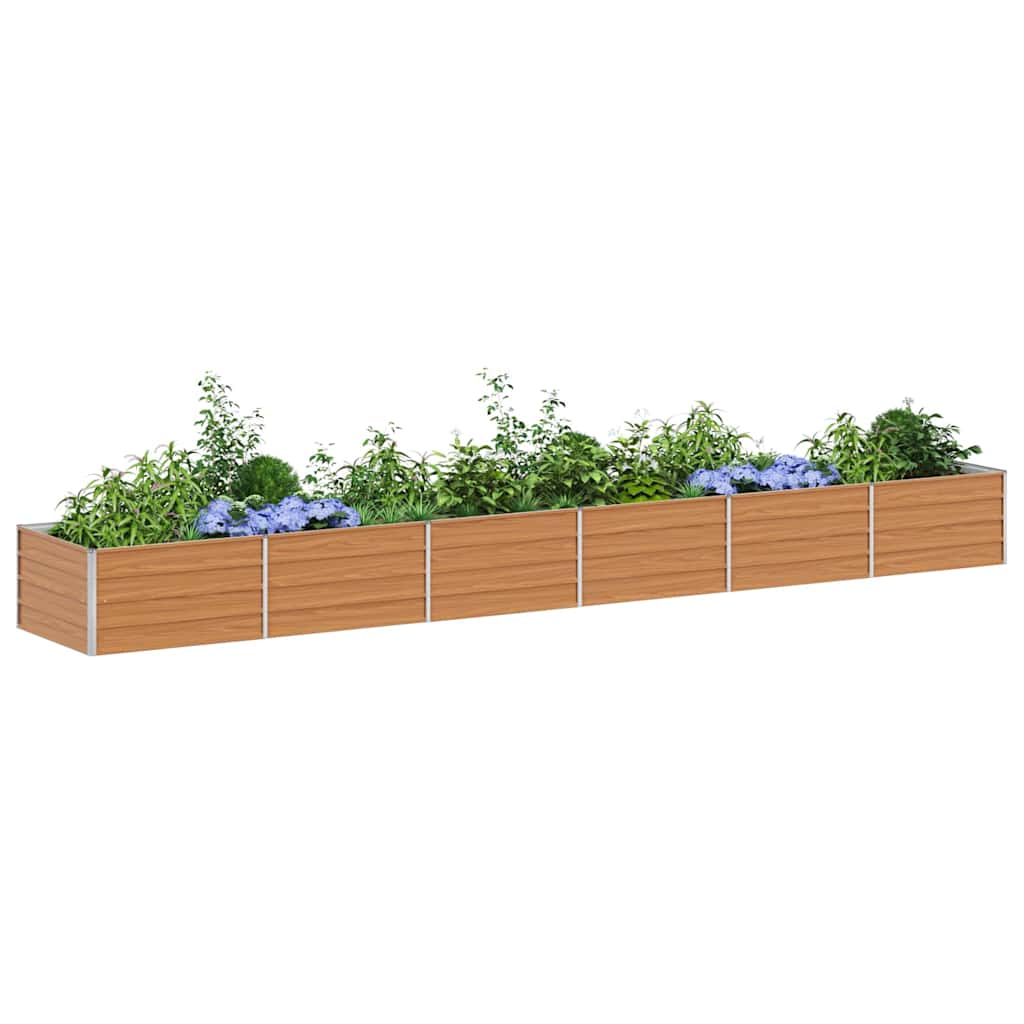 Jardinière surélevée Vidaxx marron clair 480 x 80 x 45 cm
