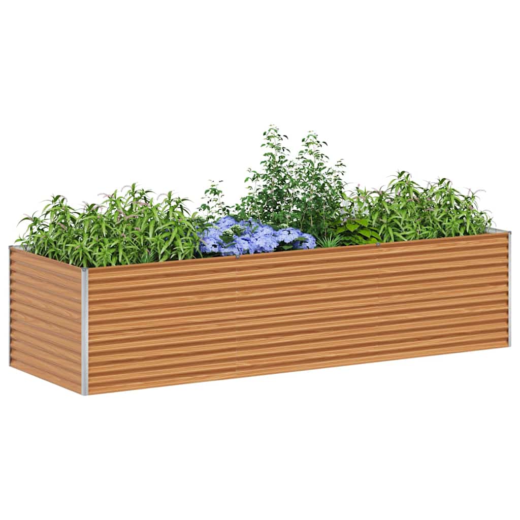 Jardinière surélevée Vidaxl 290 x 100 x 68 cm acier galvanisé