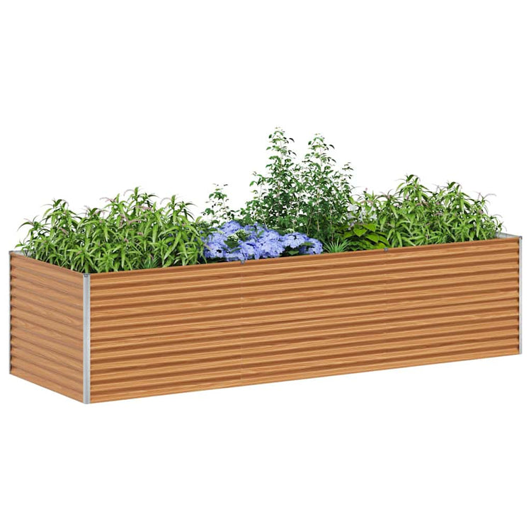 Jardinière surélevée Vidaxl 290 x 100 x 68 cm acier galvanisé