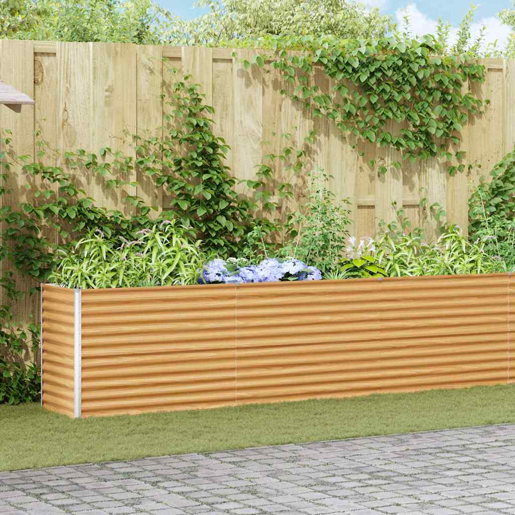 Jardinière surélevée Vidaxl 485 x 50 x 68 cm acier galvanisé