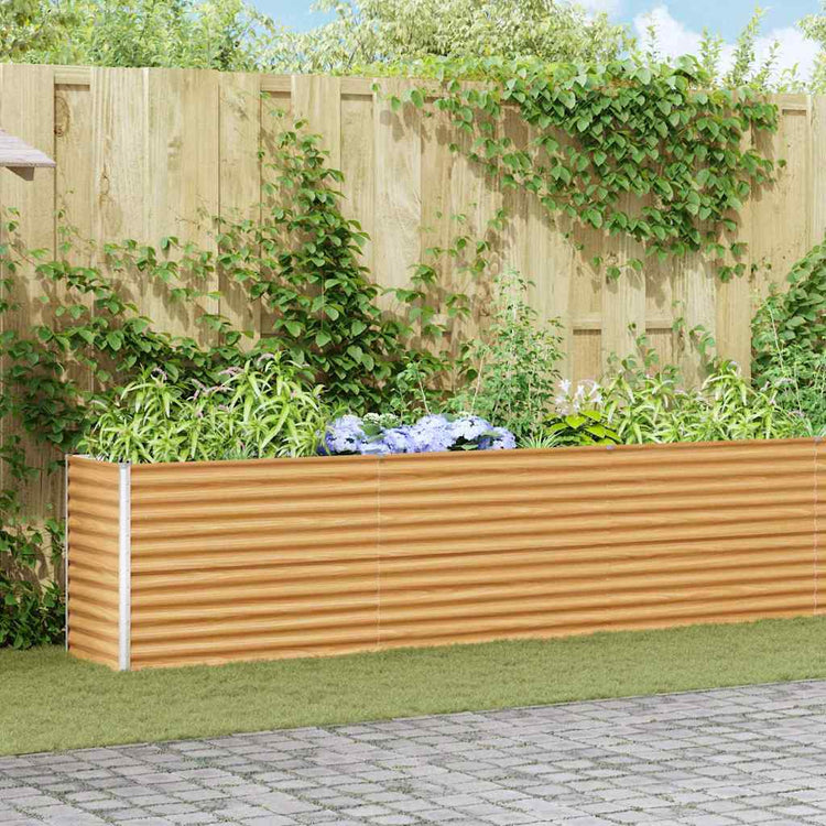 Jardinière surélevée Vidaxl 485 x 50 x 68 cm acier galvanisé
