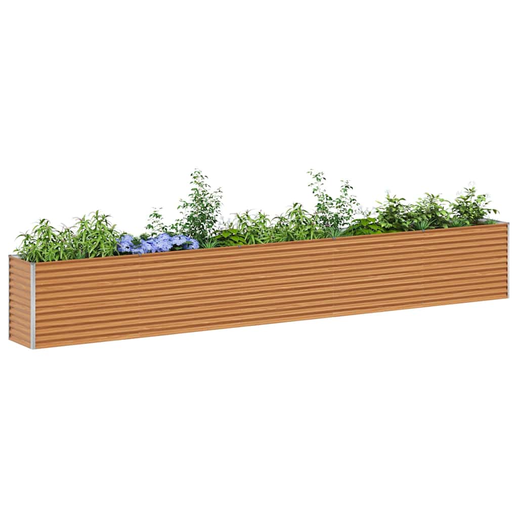 Jardinière surélevée Vidaxl 485 x 50 x 68 cm acier galvanisé