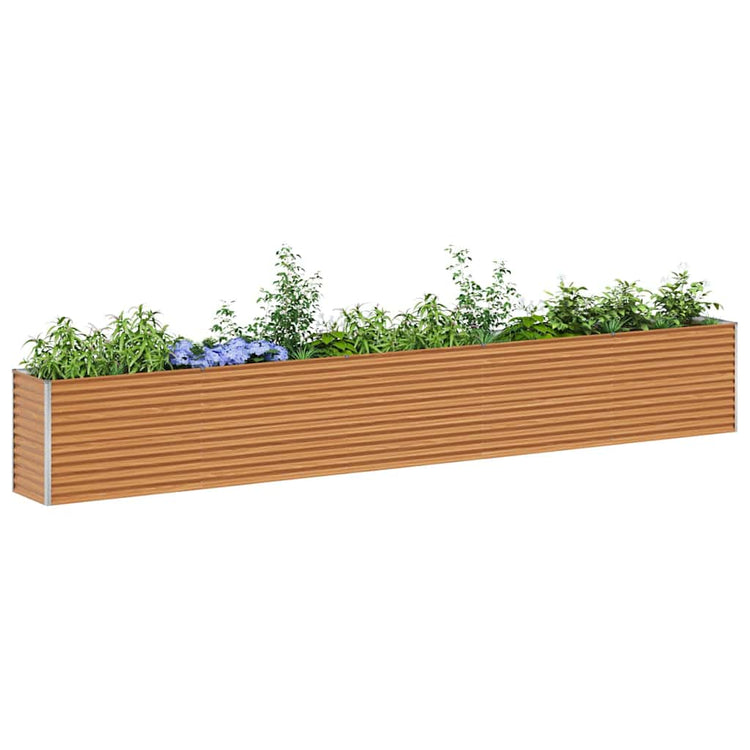 Jardinière surélevée Vidaxl 485 x 50 x 68 cm acier galvanisé