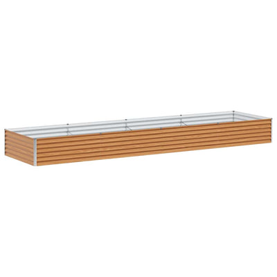 Jardinière surélevée Vidaxl 390 x 100 x 36 cm acier galvanisé