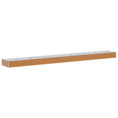 Jardinière surélevée Vidaxl 775 x 100 x 36 cm acier galvanisé