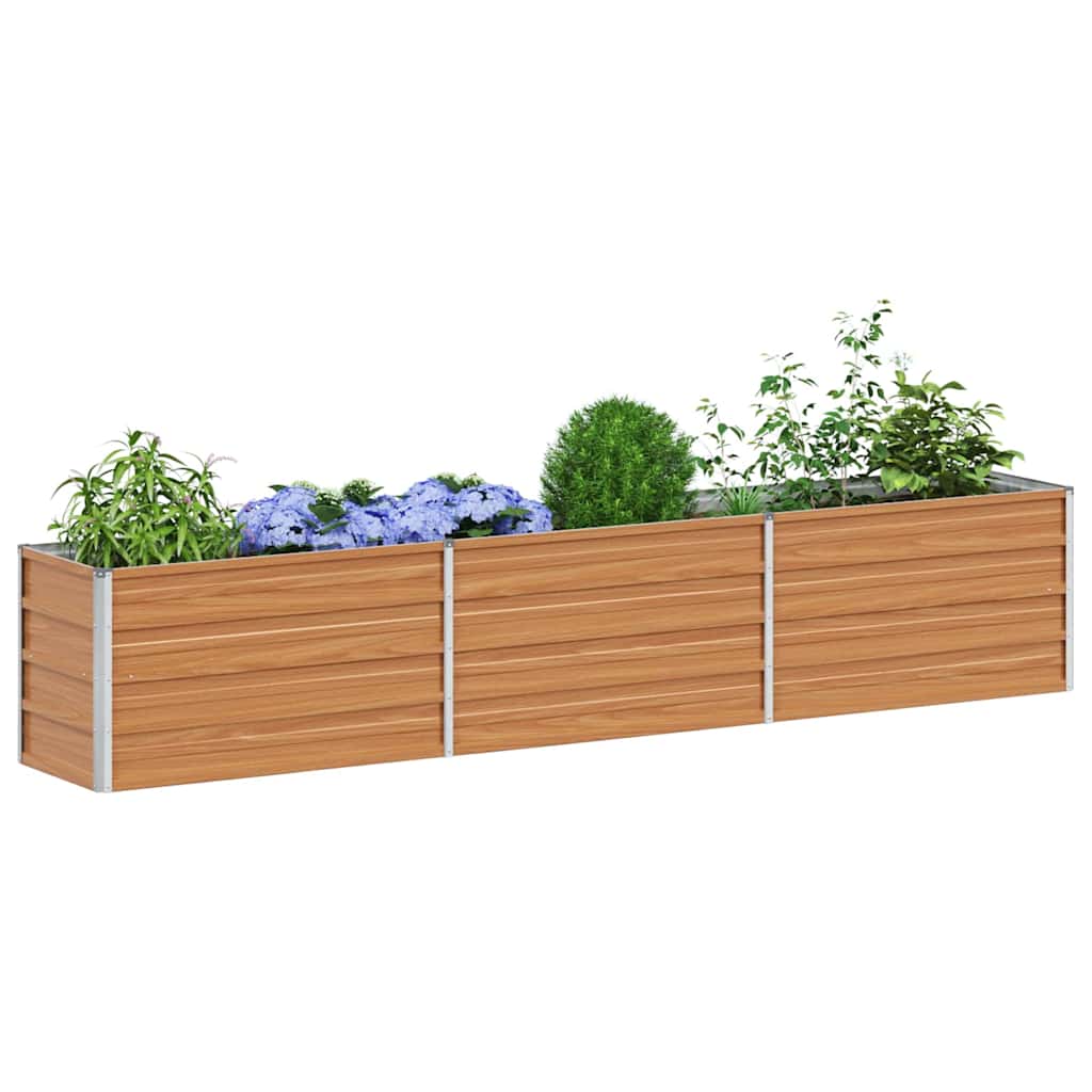 Jardinière surélevée Vidaxx marron clair 240 x 40 x 45 cm