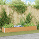 Jardinière surélevée Vidaxl 290 x 50 x 36 cm acier galvanisé
