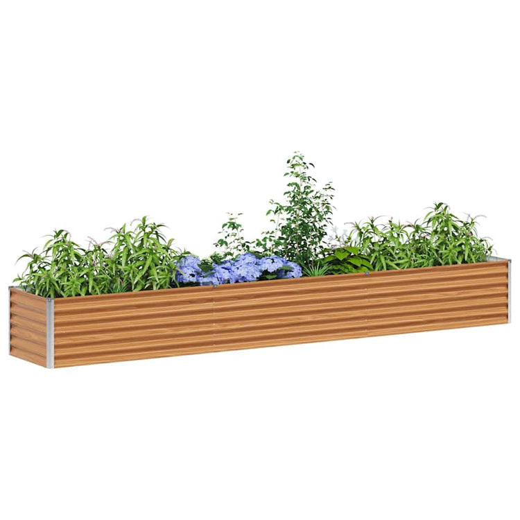 Jardinière surélevée Vidaxl 290 x 50 x 36 cm acier galvanisé