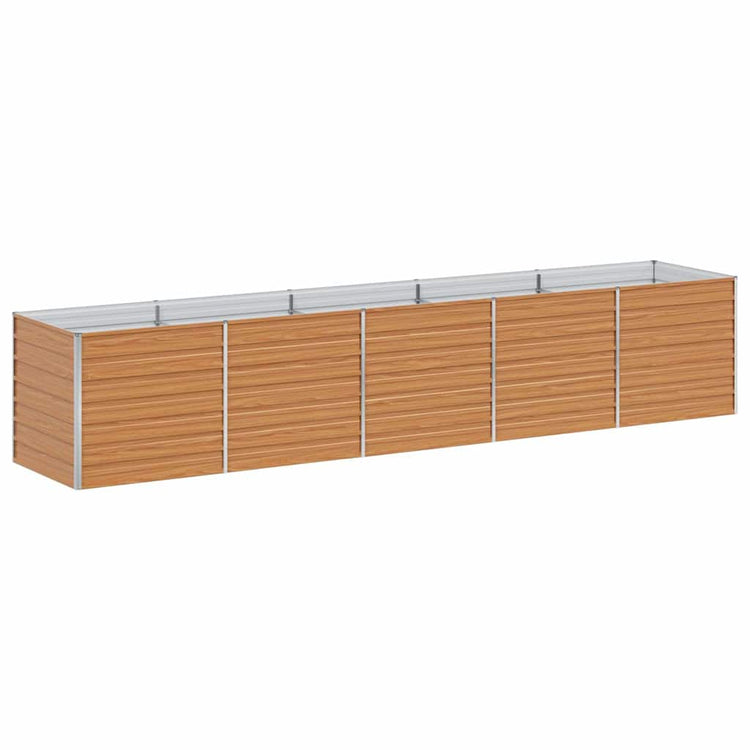 Jardinière surélevée Vidaxx marron clair 400 x 80 x 77 cm