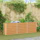 Jardinière surélevée Vidaxx marron clair 240 x 40 x 77 cm