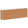 Jardinière surélevée Vidaxx marron clair 240 x 40 x 77 cm