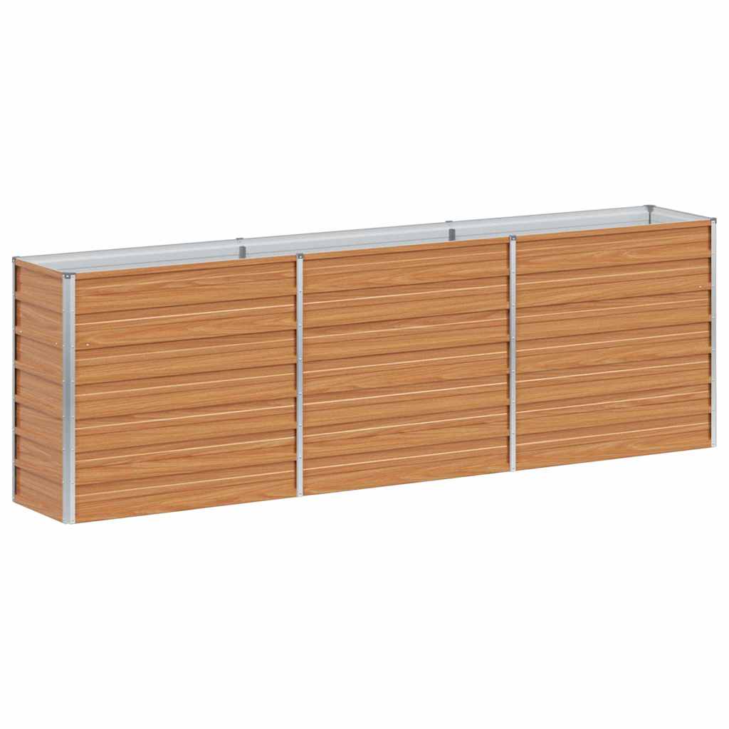 Jardinière surélevée Vidaxx marron clair 240 x 40 x 77 cm