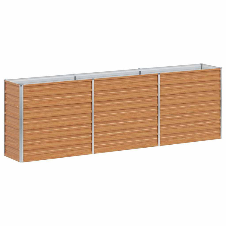 Jardinière surélevée Vidaxx marron clair 240 x 40 x 77 cm