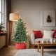 Vidaxx jupe de sapin de Noël rouge ø 65 x 24 cm en plastique
