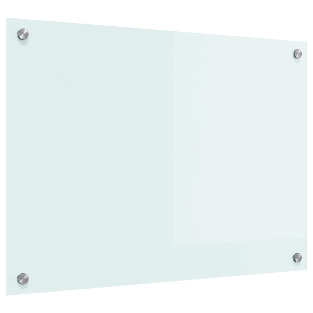 VidaXL paroi arrière de cuisine blanc 70 x 50 cm verre trempé