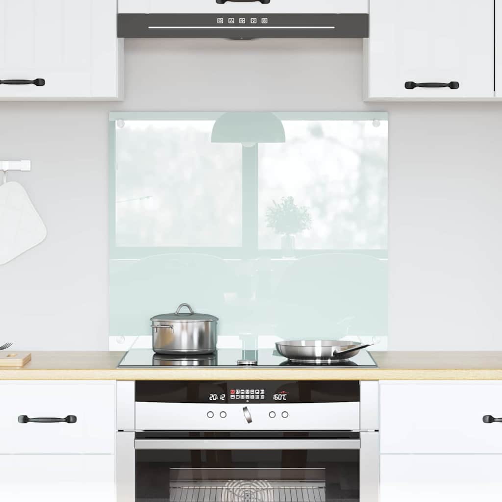 Vidaxx paroi arrière de cuisine blanc 70 x 60 cm verre trempé