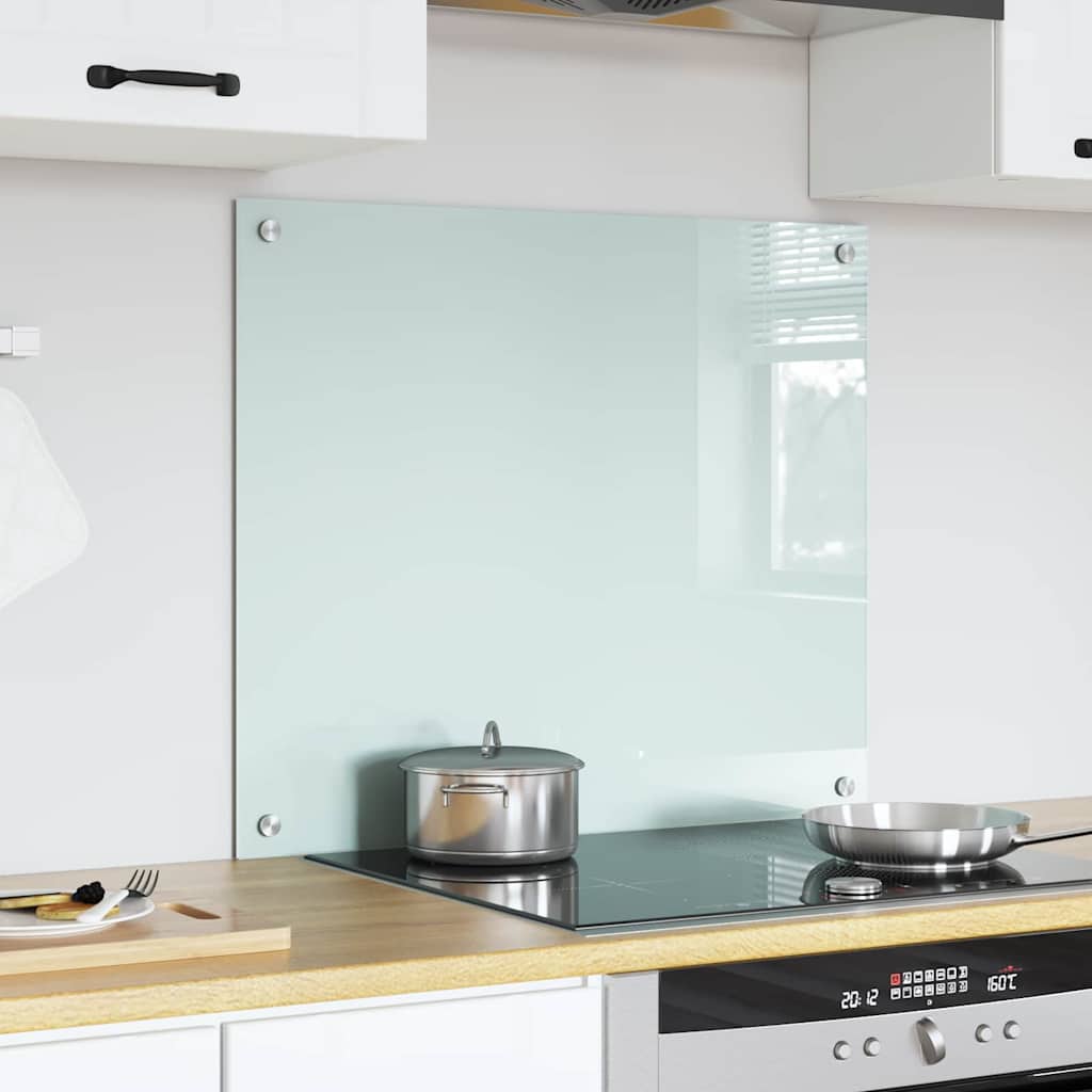 Vidaxx paroi arrière de cuisine blanc 70 x 60 cm verre trempé