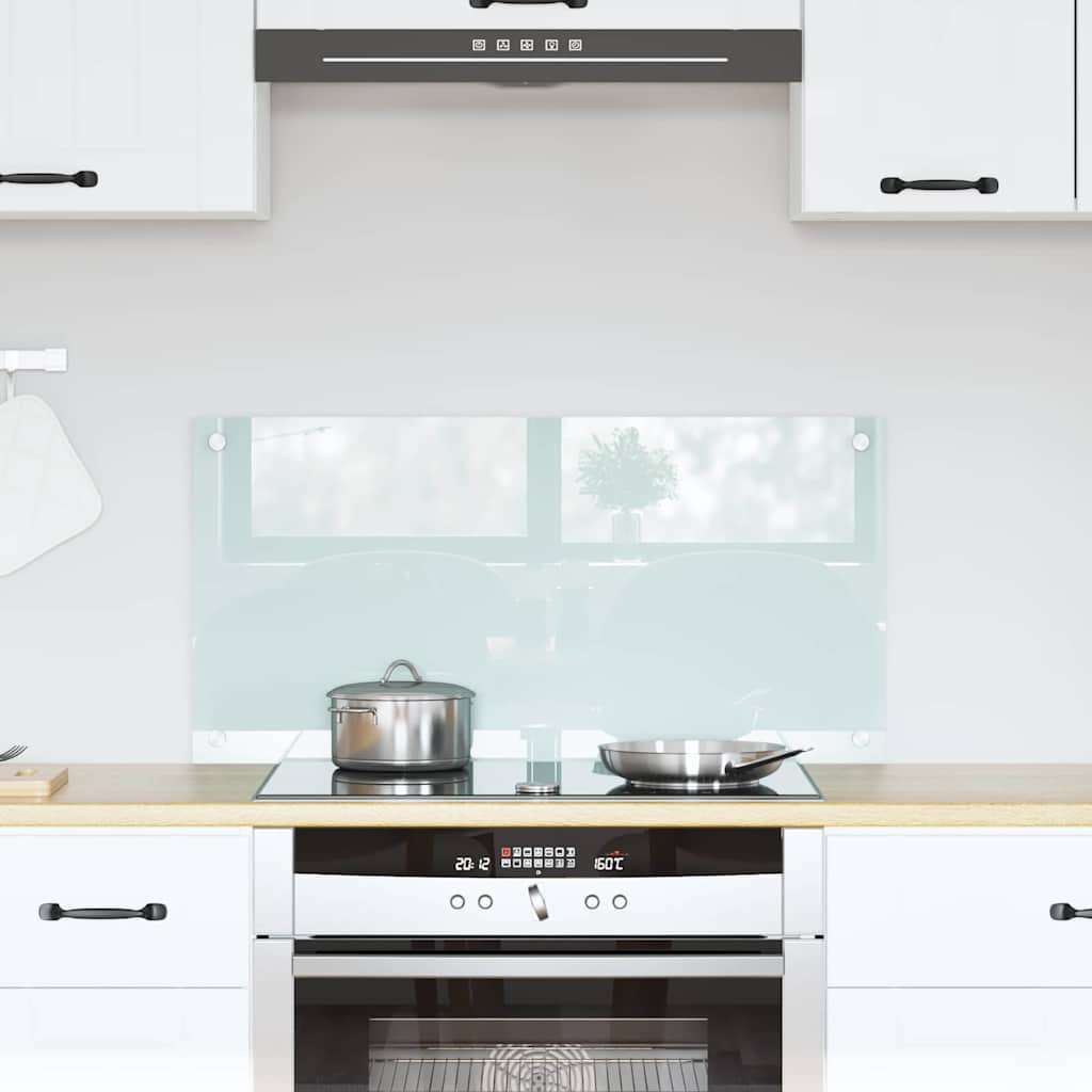 Vidaxx paroi arrière de cuisine blanc 80 x 40 cm verre trempé