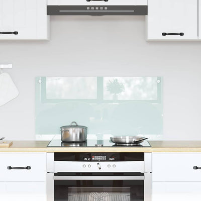 Vidaxx paroi arrière de cuisine blanc 80 x 40 cm verre trempé
