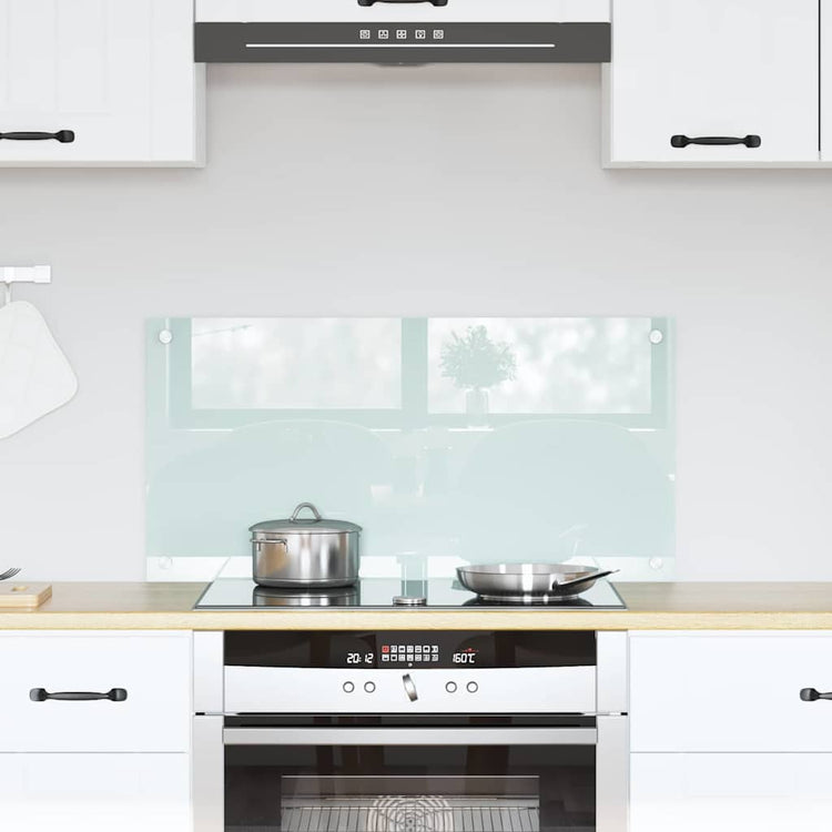 Vidaxx paroi arrière de cuisine blanc 80 x 40 cm verre trempé