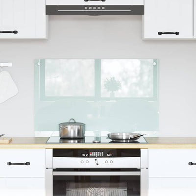 Vidaxx paroi arrière de cuisine blanc 80 x 50 cm verre trempé