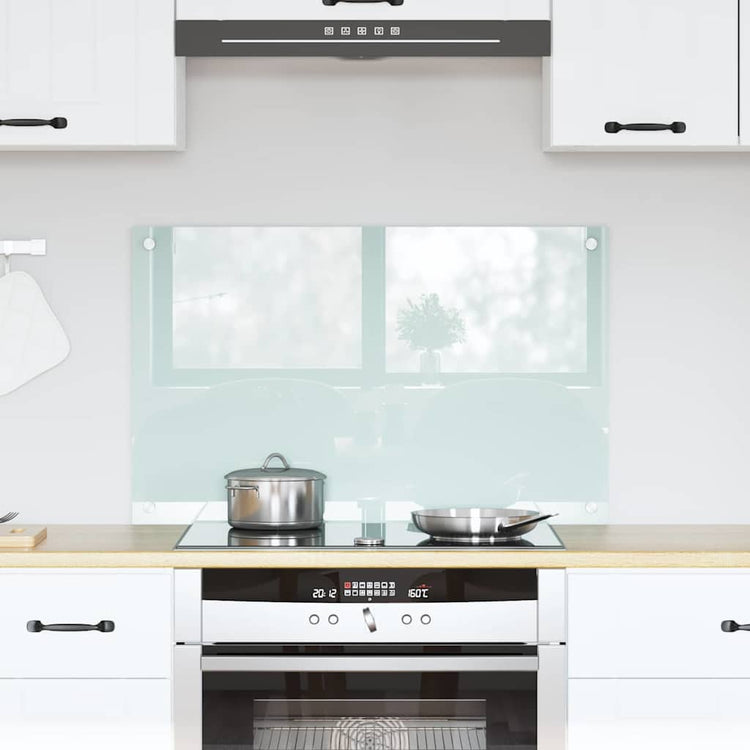 Vidaxx paroi arrière de cuisine blanc 80 x 50 cm verre trempé