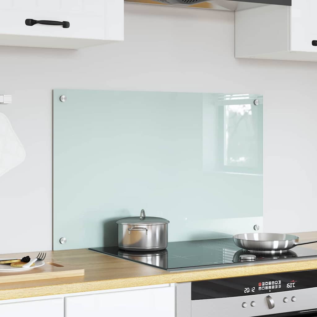 Vidaxx paroi arrière de cuisine blanc 80 x 50 cm verre trempé