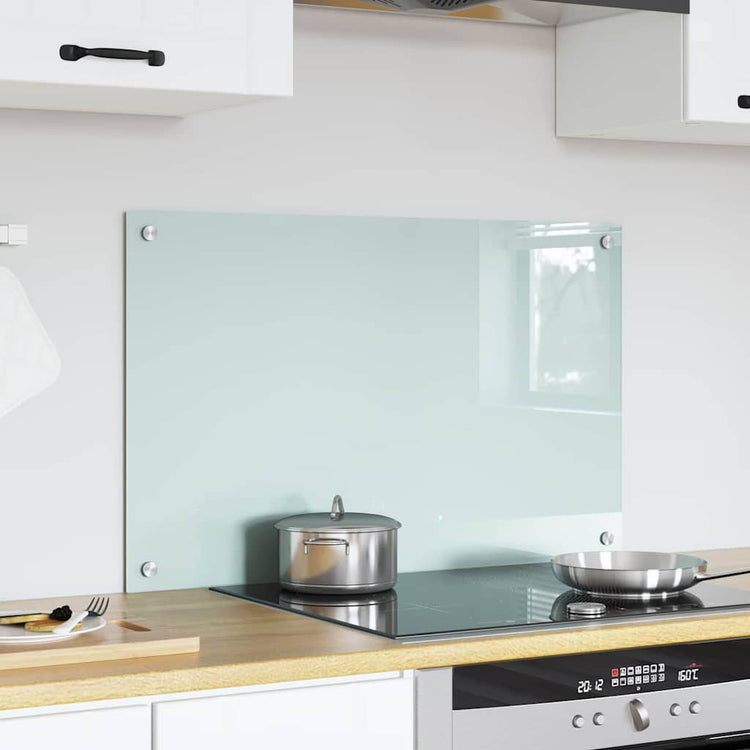 Vidaxx paroi arrière de cuisine blanc 80 x 50 cm verre trempé