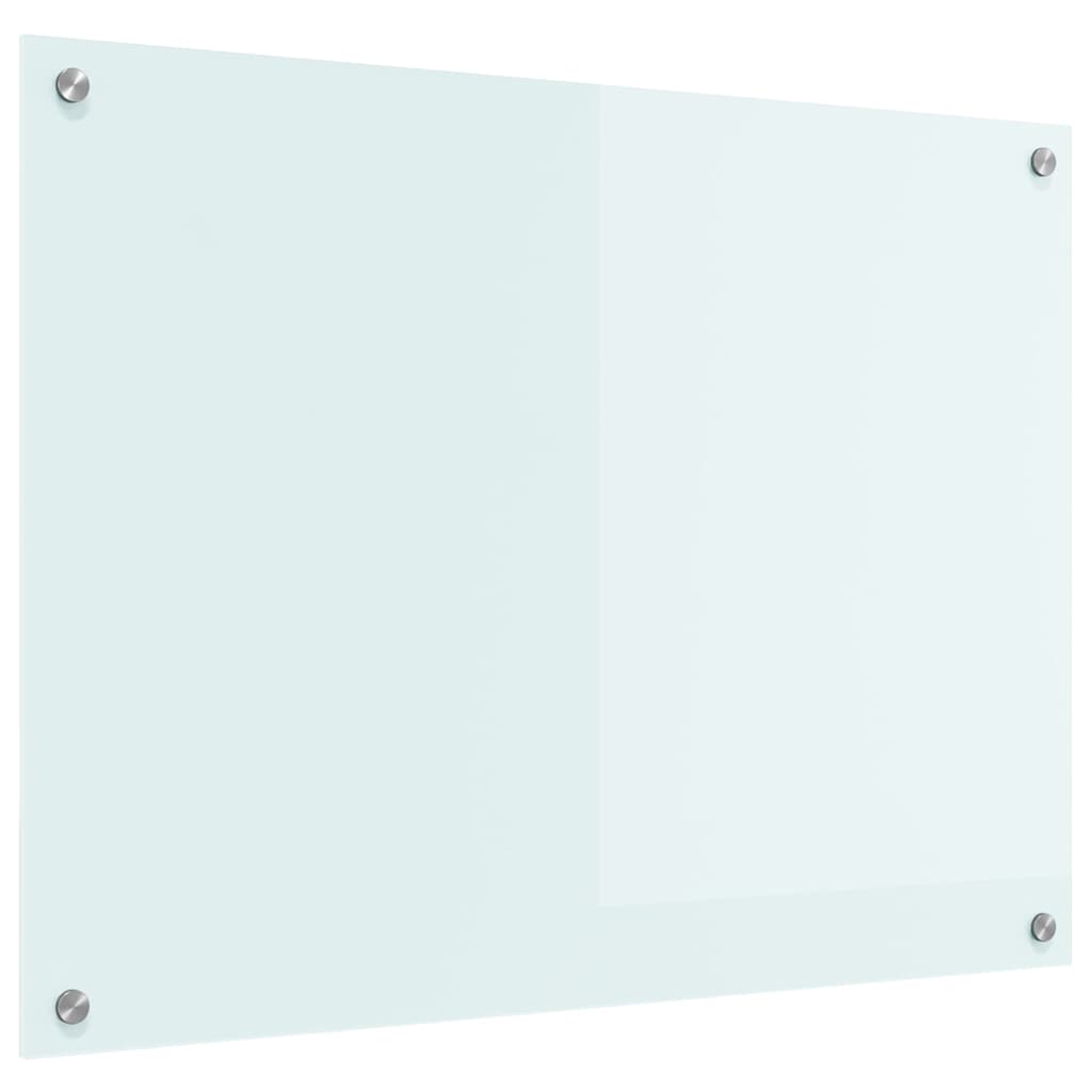 Vidaxx paroi arrière de cuisine blanc 80 x 60 cm verre trempé
