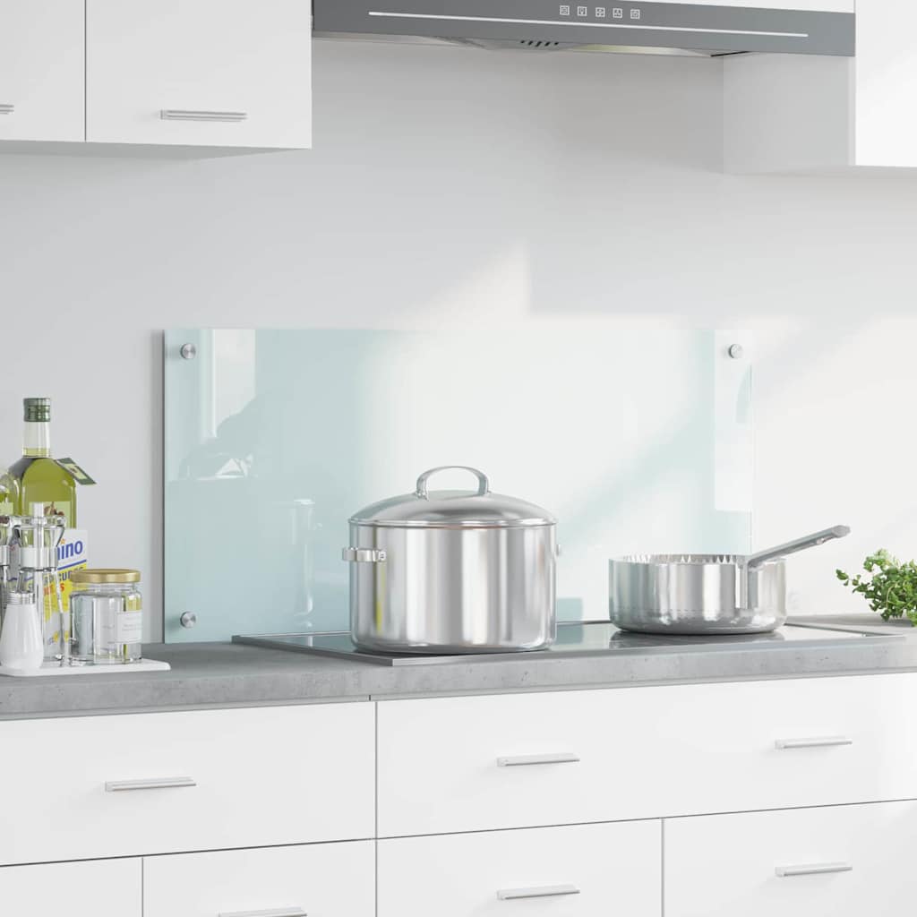 Vidaxx paroi arrière de cuisine blanc 90 x 40 cm verre trempé