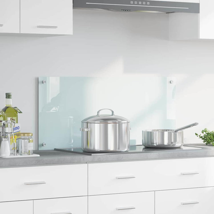 Vidaxx paroi arrière de cuisine blanc 90 x 40 cm verre trempé