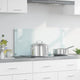 Vidaxx paroi arrière de cuisine blanc 90 x 40 cm verre trempé