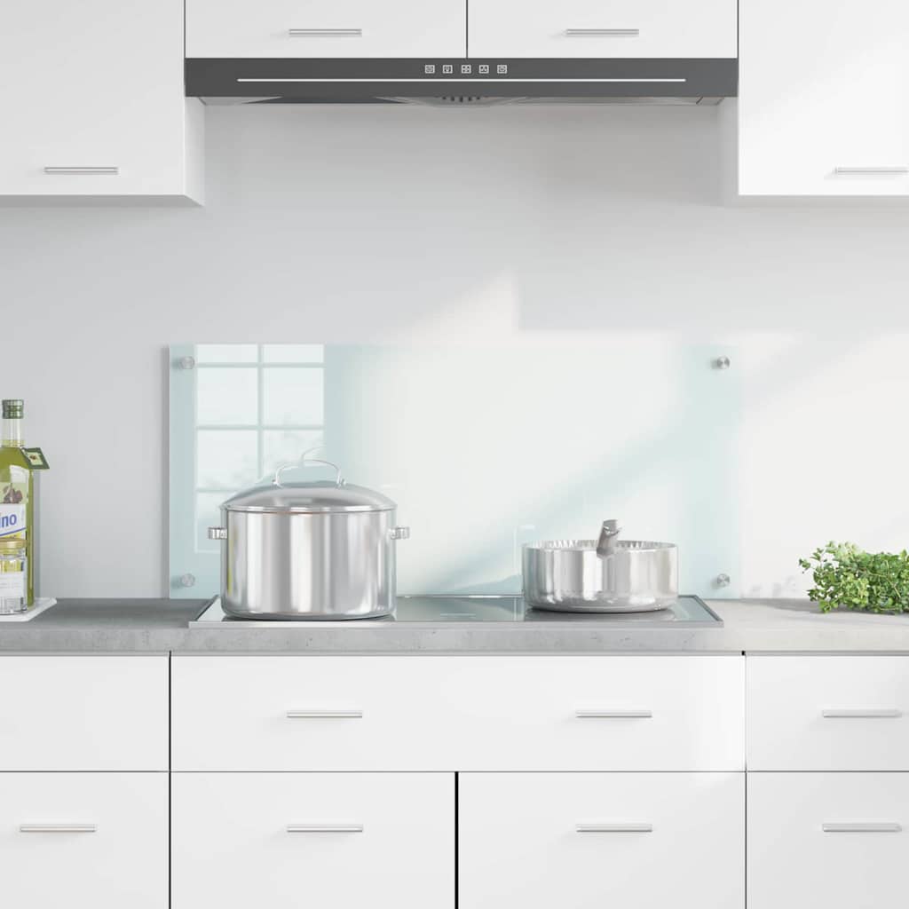 Vidaxx paroi arrière de cuisine blanc 90 x 40 cm verre trempé