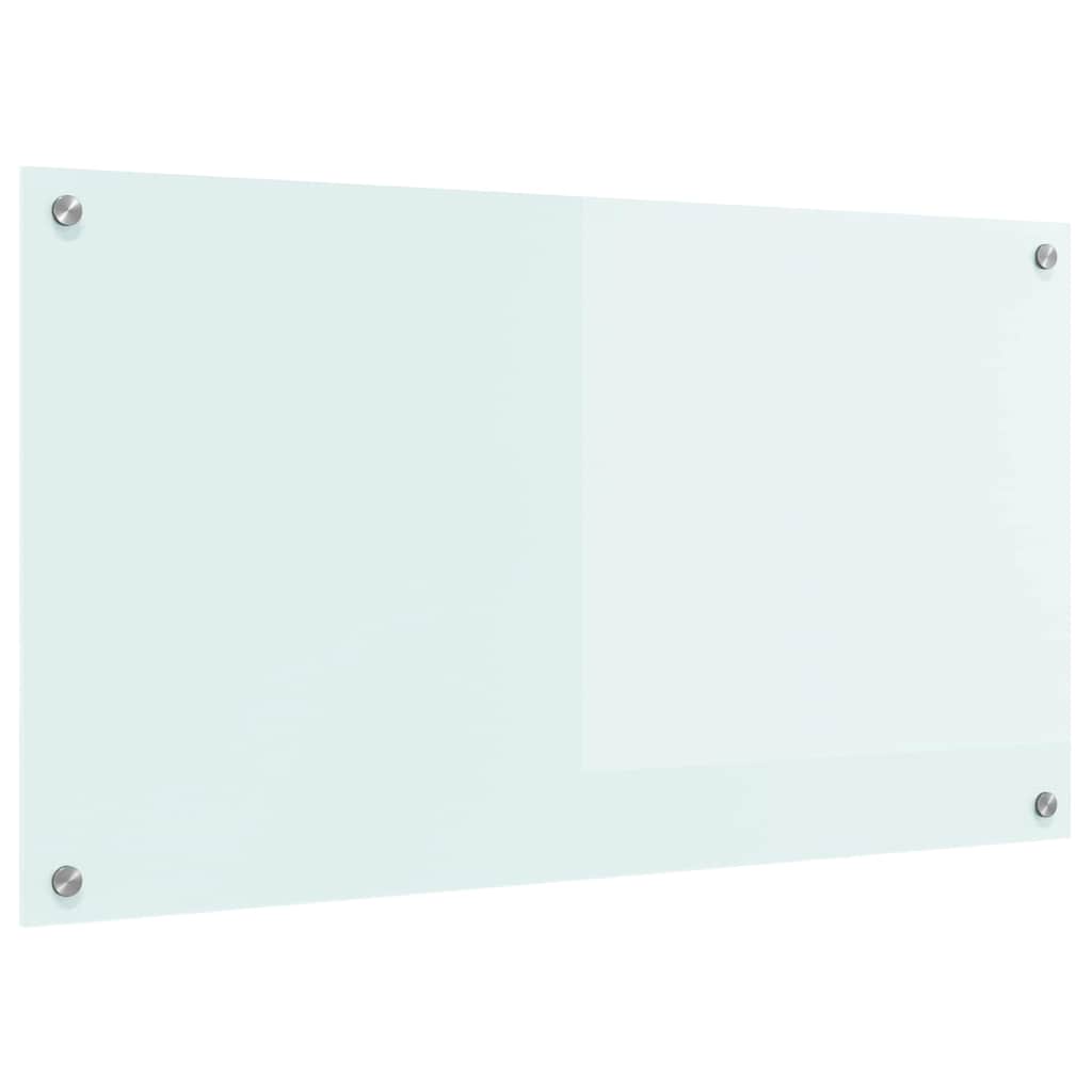 VidaXL paroi arrière de cuisine blanc 90 x 50 cm verre trempé