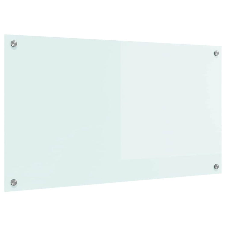 VidaXL paroi arrière de cuisine blanc 90 x 50 cm verre trempé