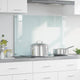 VidaXL paroi arrière de cuisine blanc 90 x 60 cm verre trempé