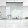 VidaXL paroi arrière de cuisine blanc 90 x 60 cm verre trempé