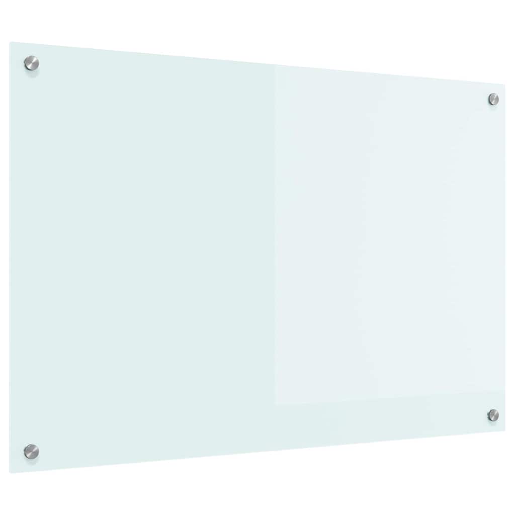 VidaXL paroi arrière de cuisine blanc 90 x 60 cm verre trempé