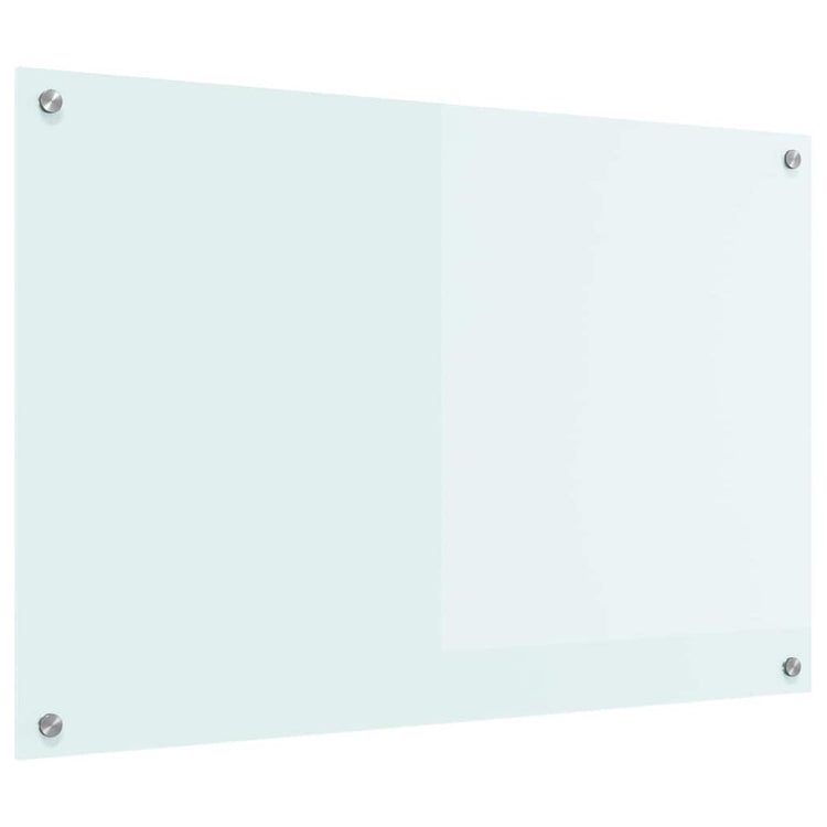 VidaXL paroi arrière de cuisine blanc 90 x 60 cm verre trempé