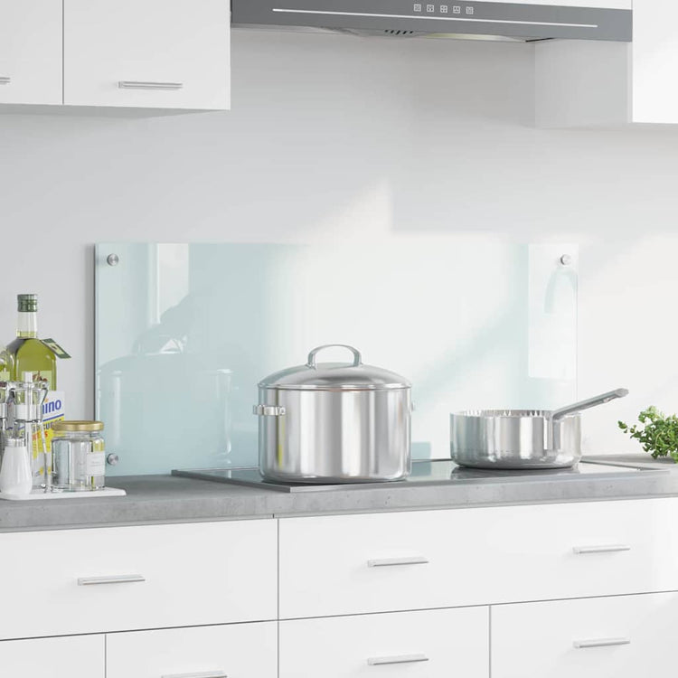 Vidaxx paroi arrière de cuisine blanc 100 x 40 cm verre trempé