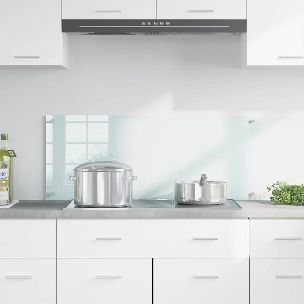 Vidaxx paroi arrière de cuisine blanc 100 x 40 cm verre trempé