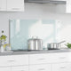 VidaXL paroi arrière de cuisine blanc 100 x 50 cm verre trempé
