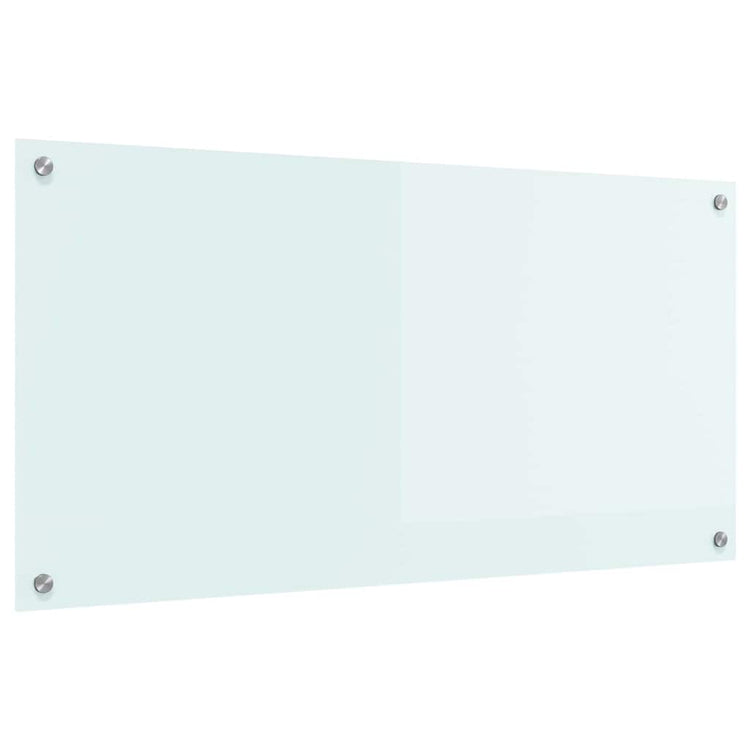 VidaXL paroi arrière de cuisine blanc 100 x 50 cm verre trempé